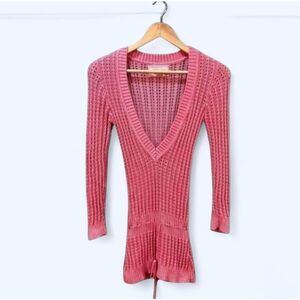 Tommy Jeans XS Pink Long Sleeve Top